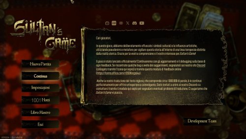 Maggiori informazioni su "Sultan's Game"	